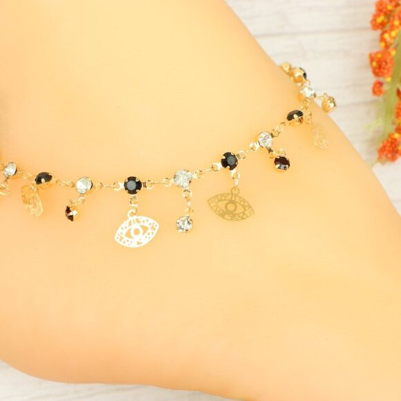 "Handmade Anklet – Elegant & Delicate Jewelry for Women | UNVRC1220 - Picture 1 of 10